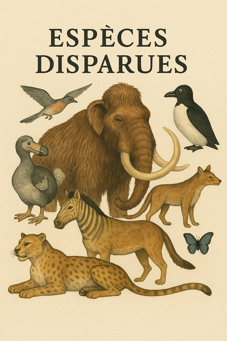 Espèces disparues : Mémoire d’un monde perdu